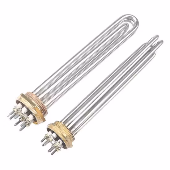 China Manufacture 110V 220V 380V 3kw 6kw 9kw 12kw Stainless Steel Industrial Oil Heating Element Tubular Electric Water Immersion Heater