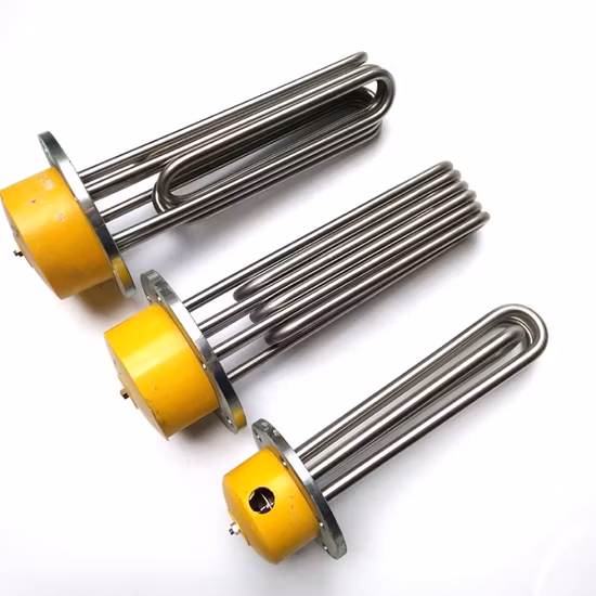 110/220/440V 1kw 2kw 3kw 6kw 9kw 12kw Industrial Electric Flange Tubular Immersion Heater for Water or Oil Heating Element