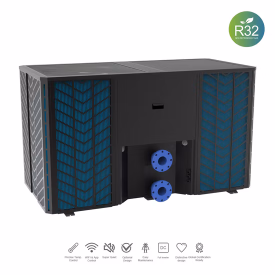 Portable Swimming Pool Heat Pump Water Heater and Smart Defrosting